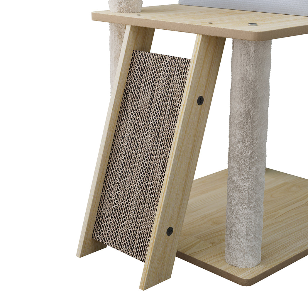 Pawz Cat Tree Tower Scratcher Wood Condo House 120cm-1954802480646852612
