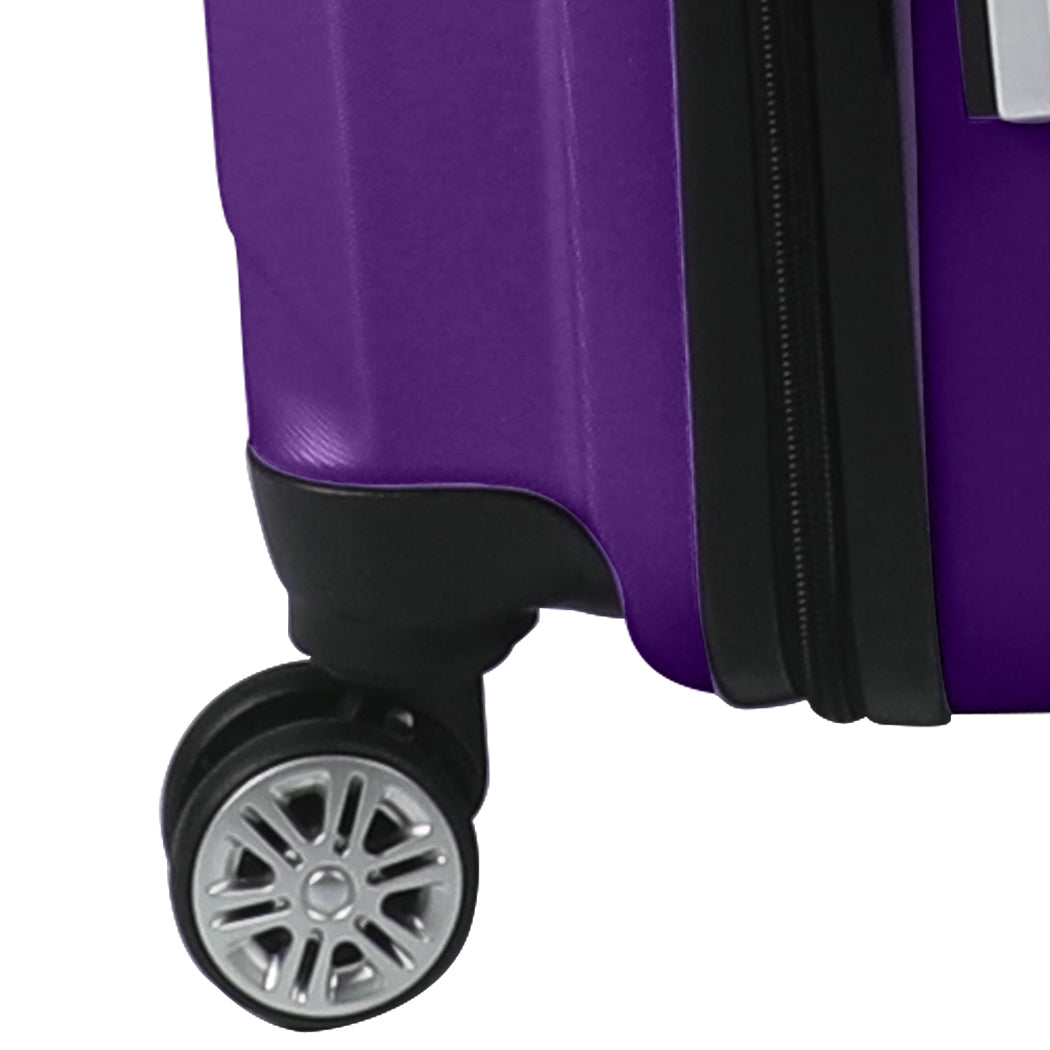 Slimbridge 2pcs 20"Travel Luggage Set Purple-1910112832662409220