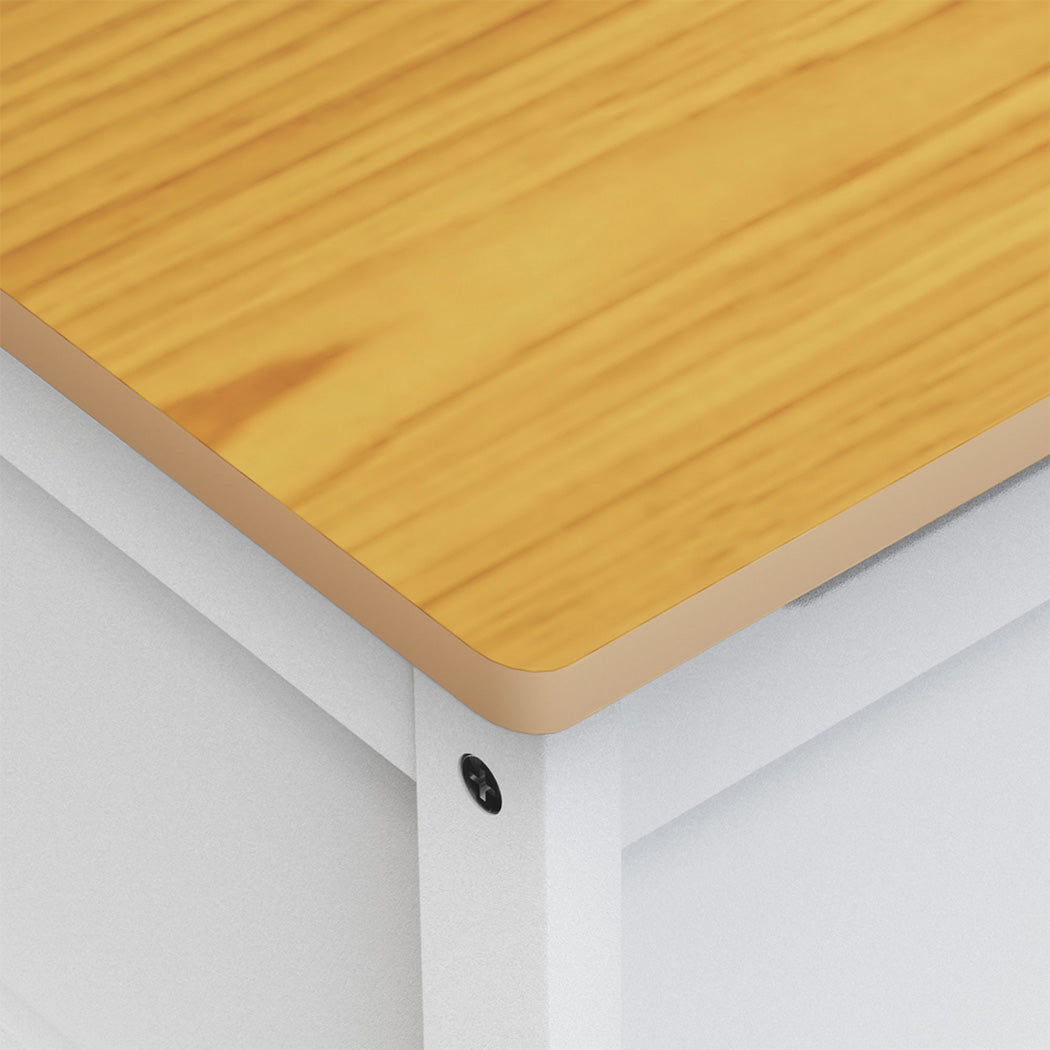 Levede 2-In-1 Kids Toys Storage Bench Box Wooden Chair-1973193545166753796