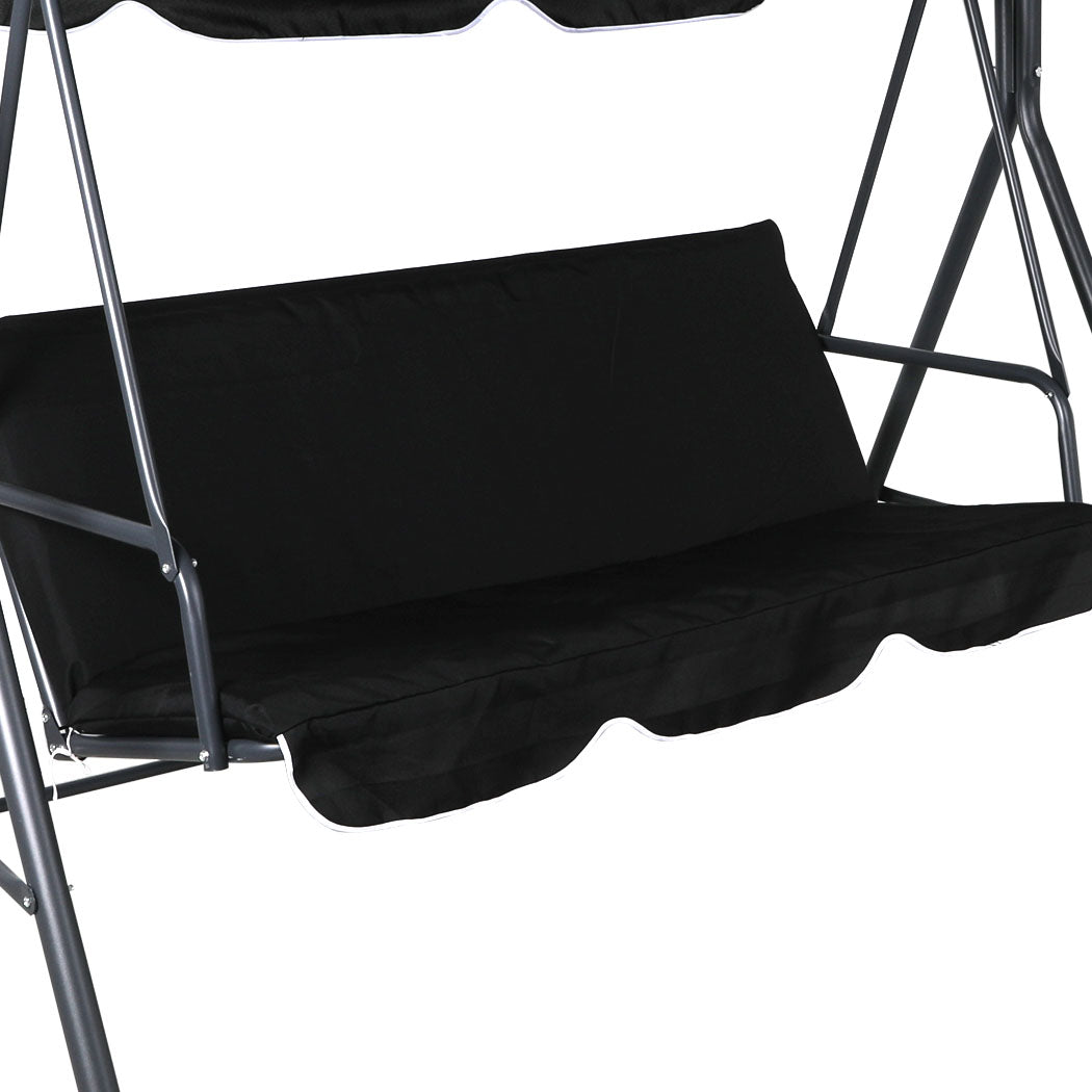 Levede Swing Chair Hammock Outdoor Furniture Black-1919892867980070916
