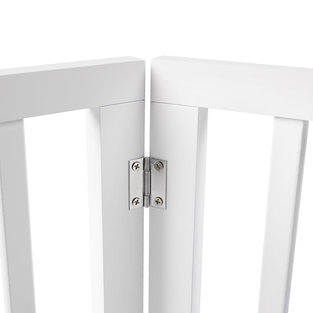 PaWz Wooden Pet Gate Dog Fence Safety White 100 Pack-1910112969287667716