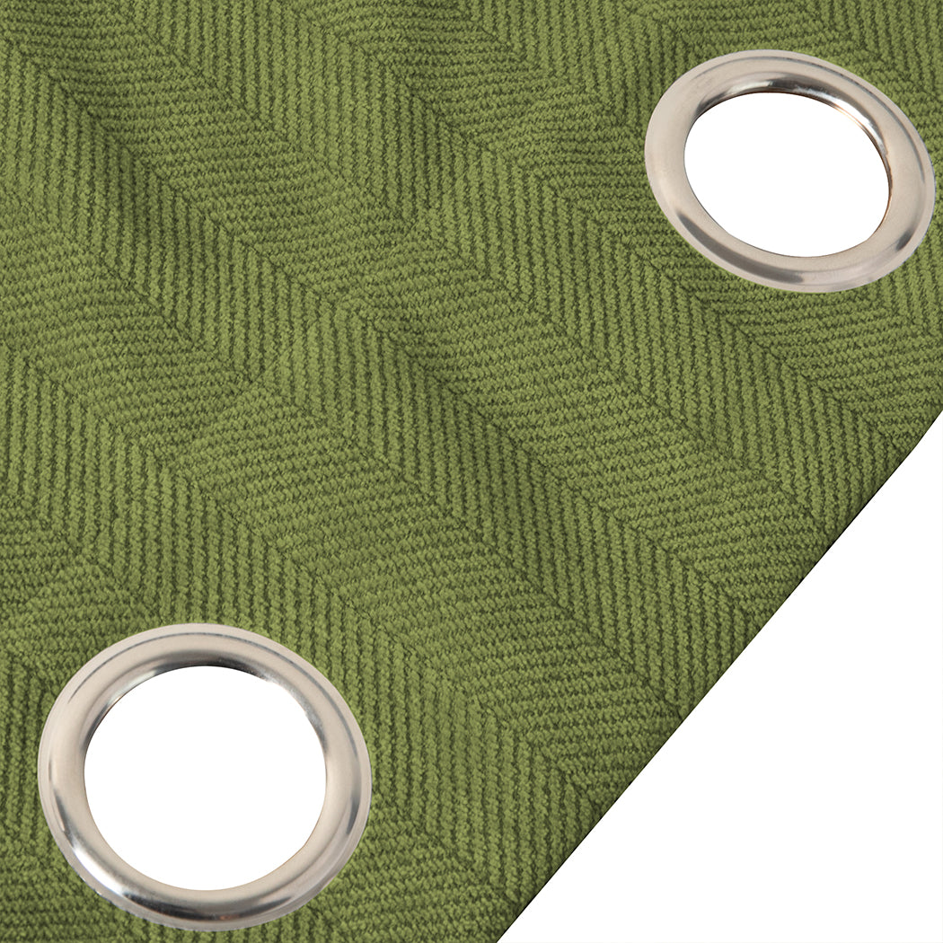 Marlow 2XBlockout Curtains Chenille 180x250 Green CD1016-180x250-DG-1910113280295309316