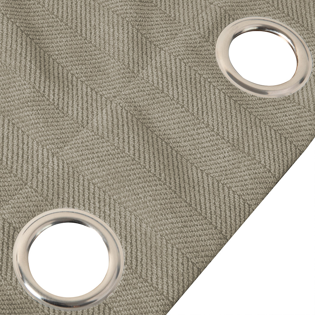 Marlow 2XBlockout Curtains Chenille 132x250 Coffee-1954802975927046148