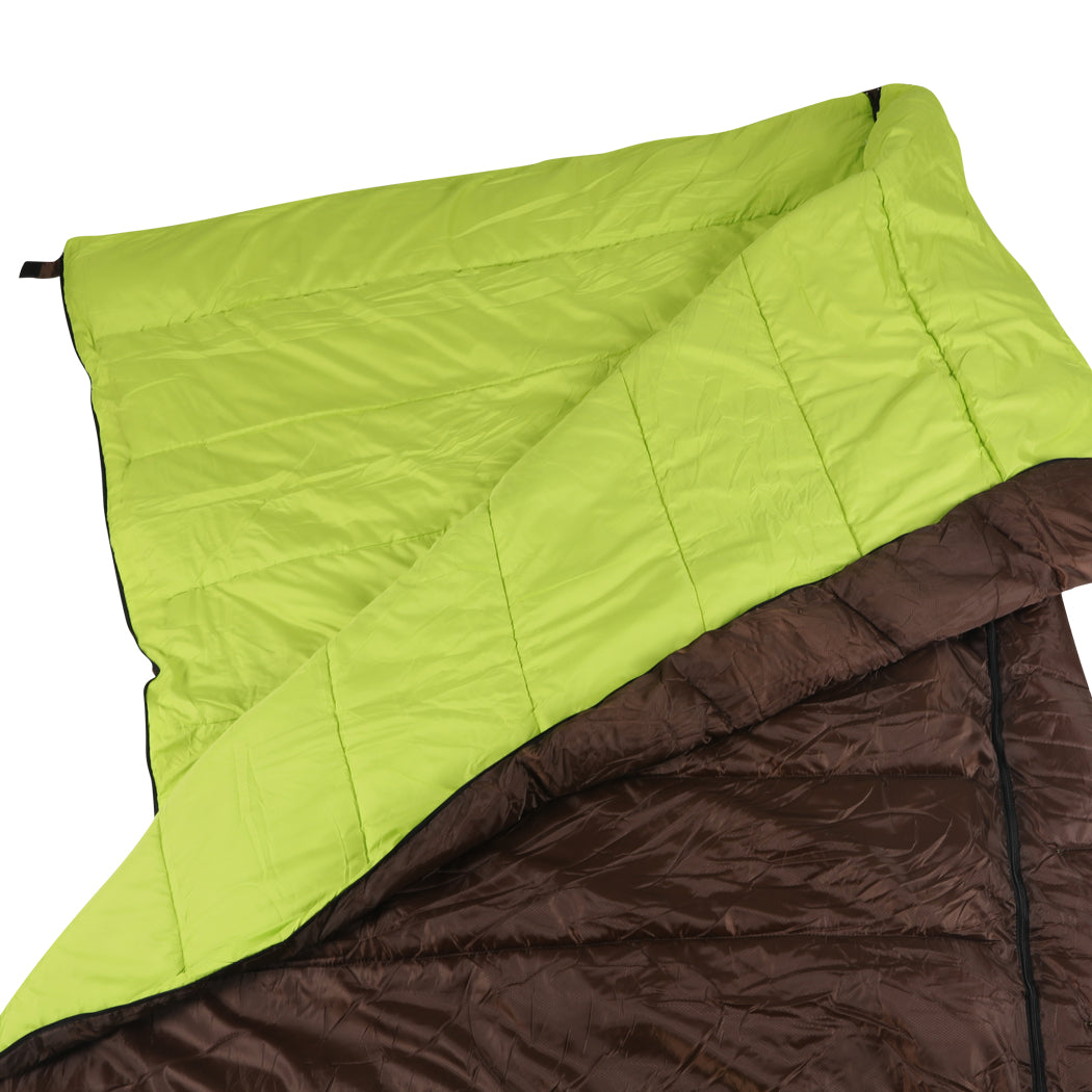 Mountview Double Sleeping Bag Bags Outdoor Brown-1910112615275827204