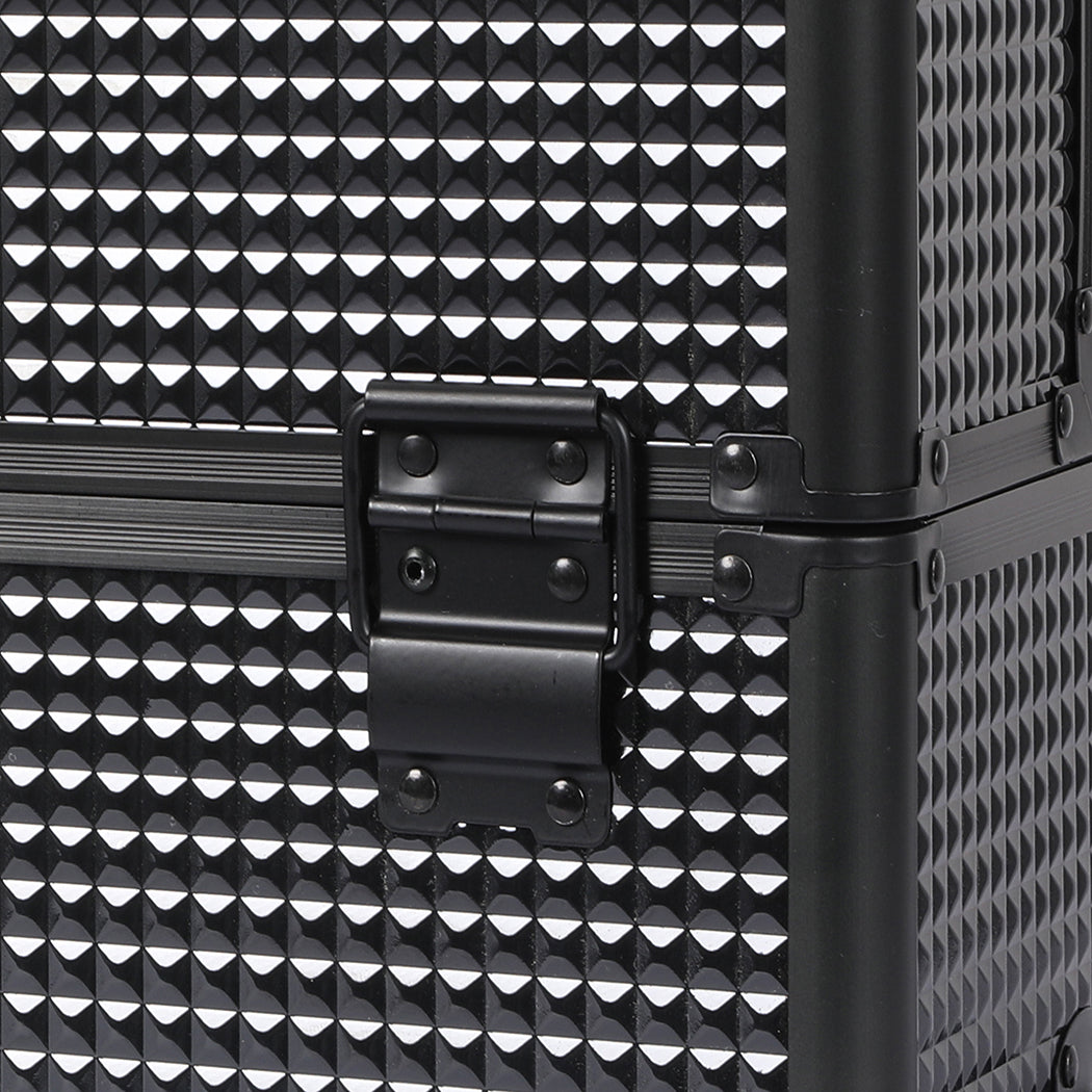 Professional Makeup Case Organizer Box Black-1919892938159165444