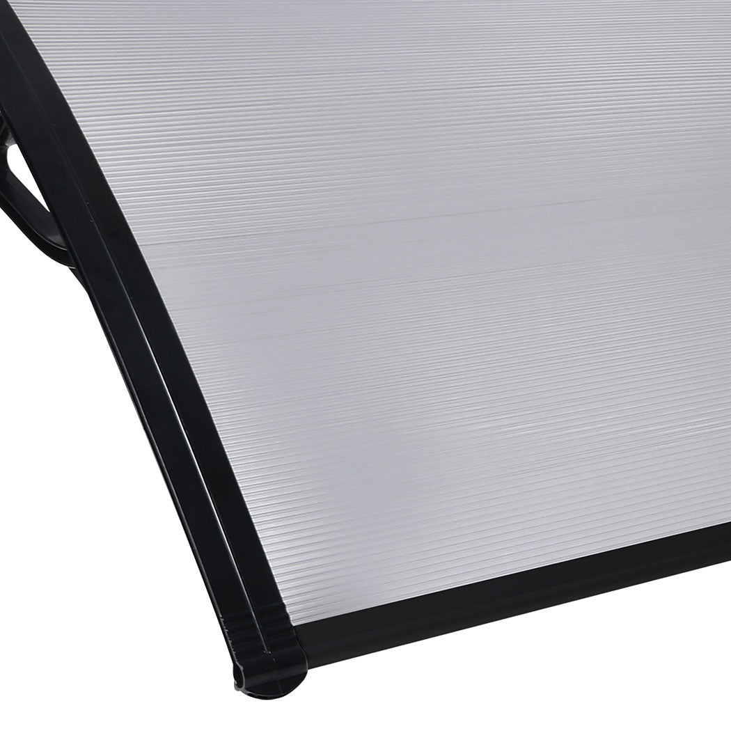 Mountview Window Door Awning Outdoor 1M X 1.2M Transparent 1x1.2M-1954802871467905028