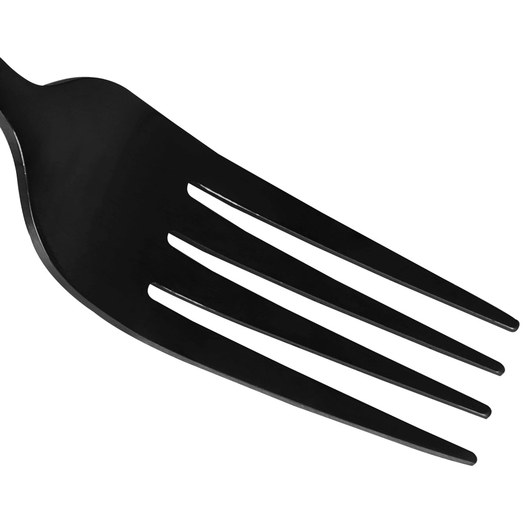 Stainless Steel Cutlery Set Travel Knife Black-1910113167187513348
