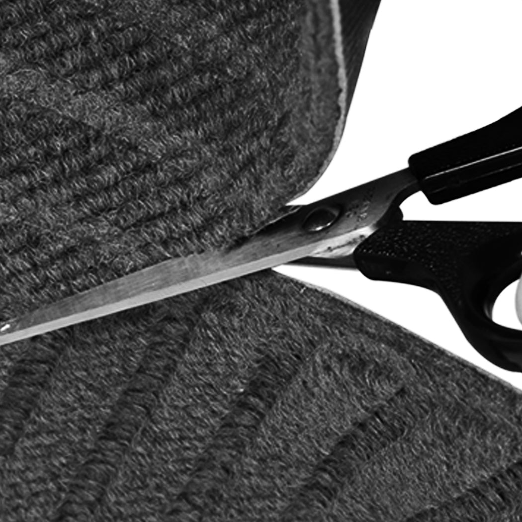 Marlow Extra Large Floor Rug Non Slip 90cm x 305cm Grey-1954802462921723908