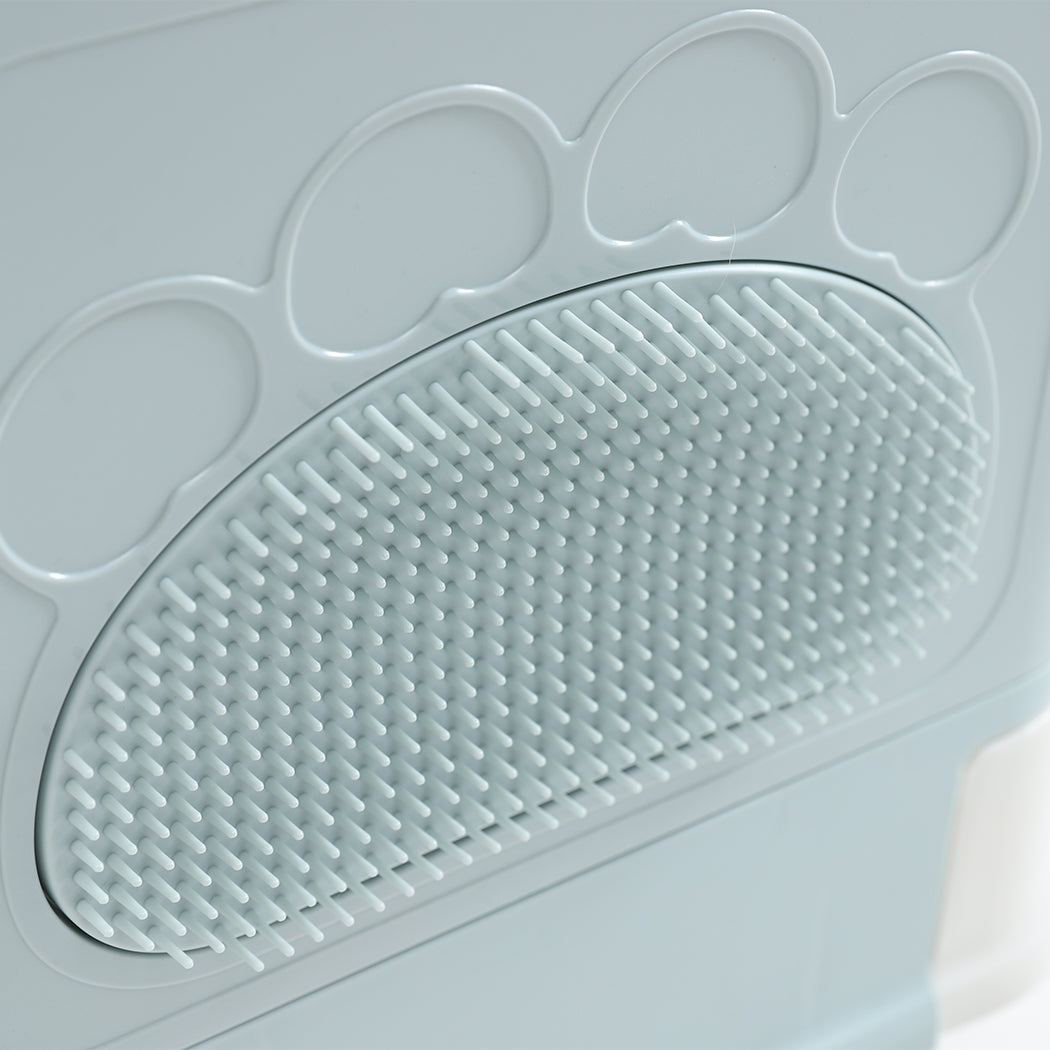 PaWz Foldable Cat Litter Box Tray Enclosed Blue-1954802552847601668