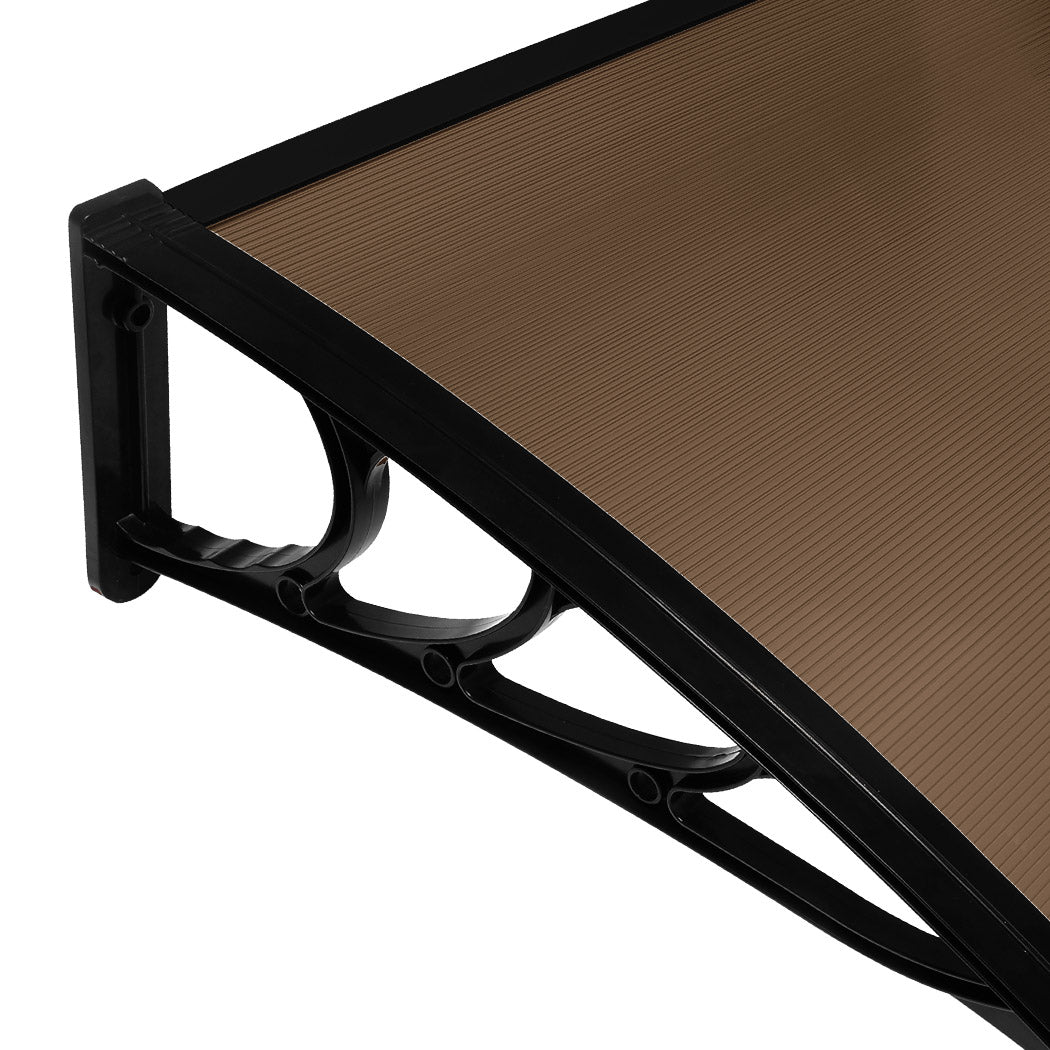Mountview Window Door Awning Outdoor 1M X 4M Brown 1x4M-1954802873296621572