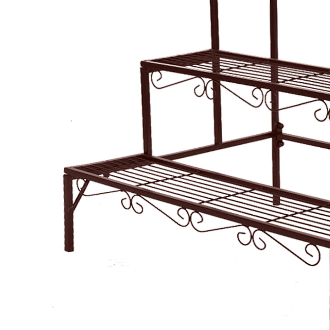 Levede Plant Stand 3 Tier Rectangle-1954802658560839684