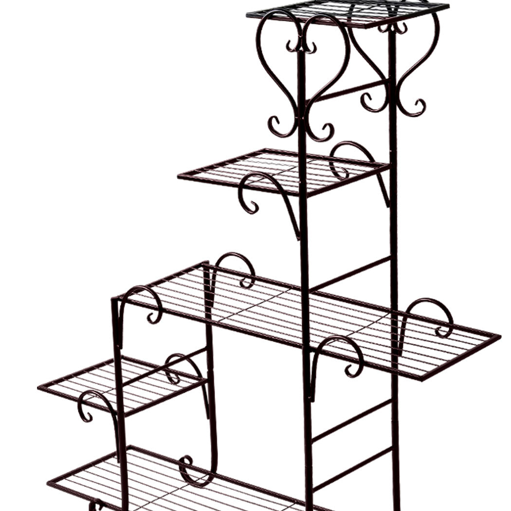 Levede Plant Stand Outdoor Indoor Metal Bronze-1954802662457348100