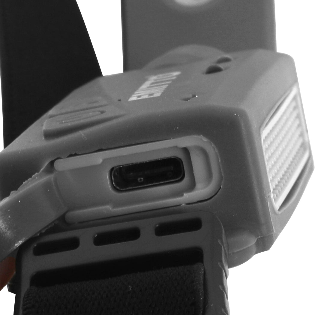 EMITTO COB LED Headlamp Torch Camping Grey-1919892862842048516