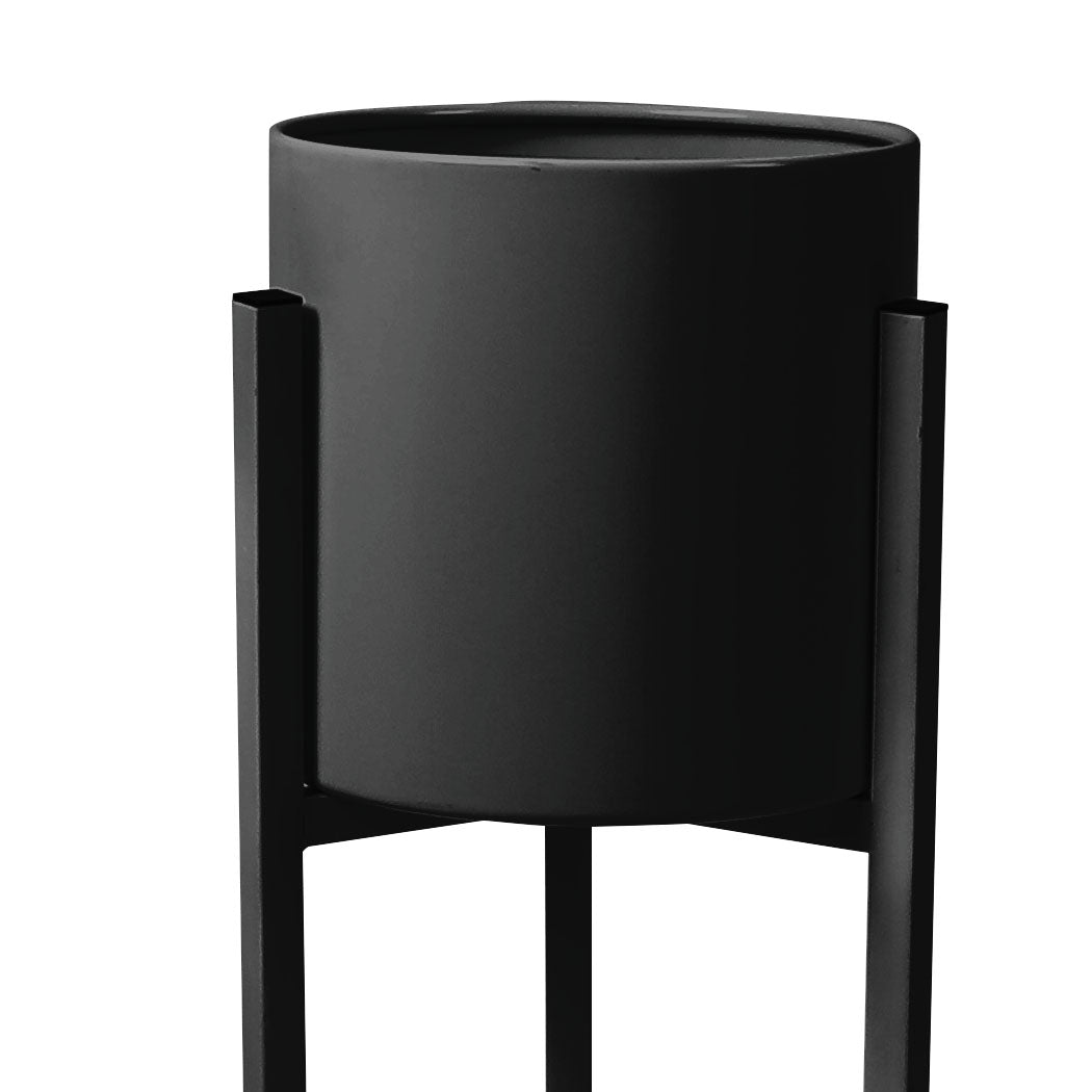 Levede Plant Stand Garden Planter Metal Black Small-1910112816589836292