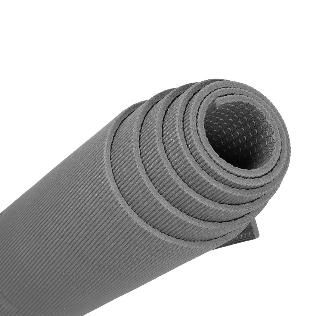 Centra Yoga Mat Non Slip 5mm Exercise Grey-1954802336169857028