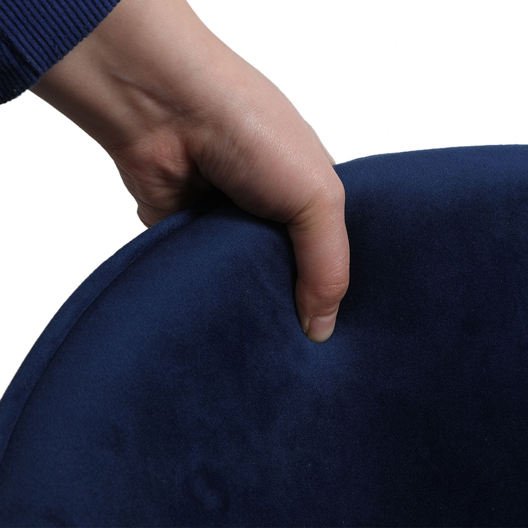 Levede 4x Dining Chairs Seat French Navy-1973193555887394820