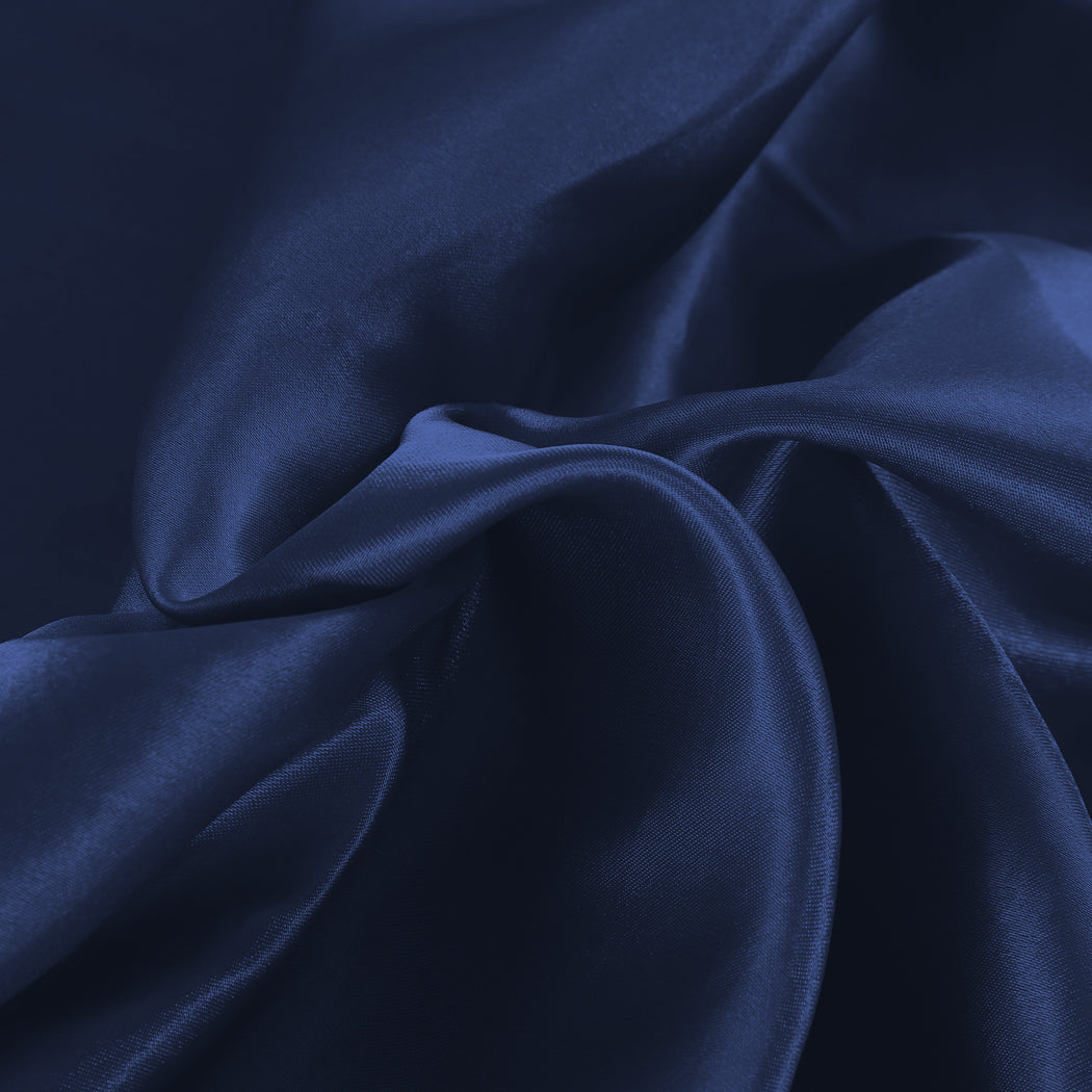 DreamZ Silky Satin Sheets Fitted Double Blue-1954802913209618436