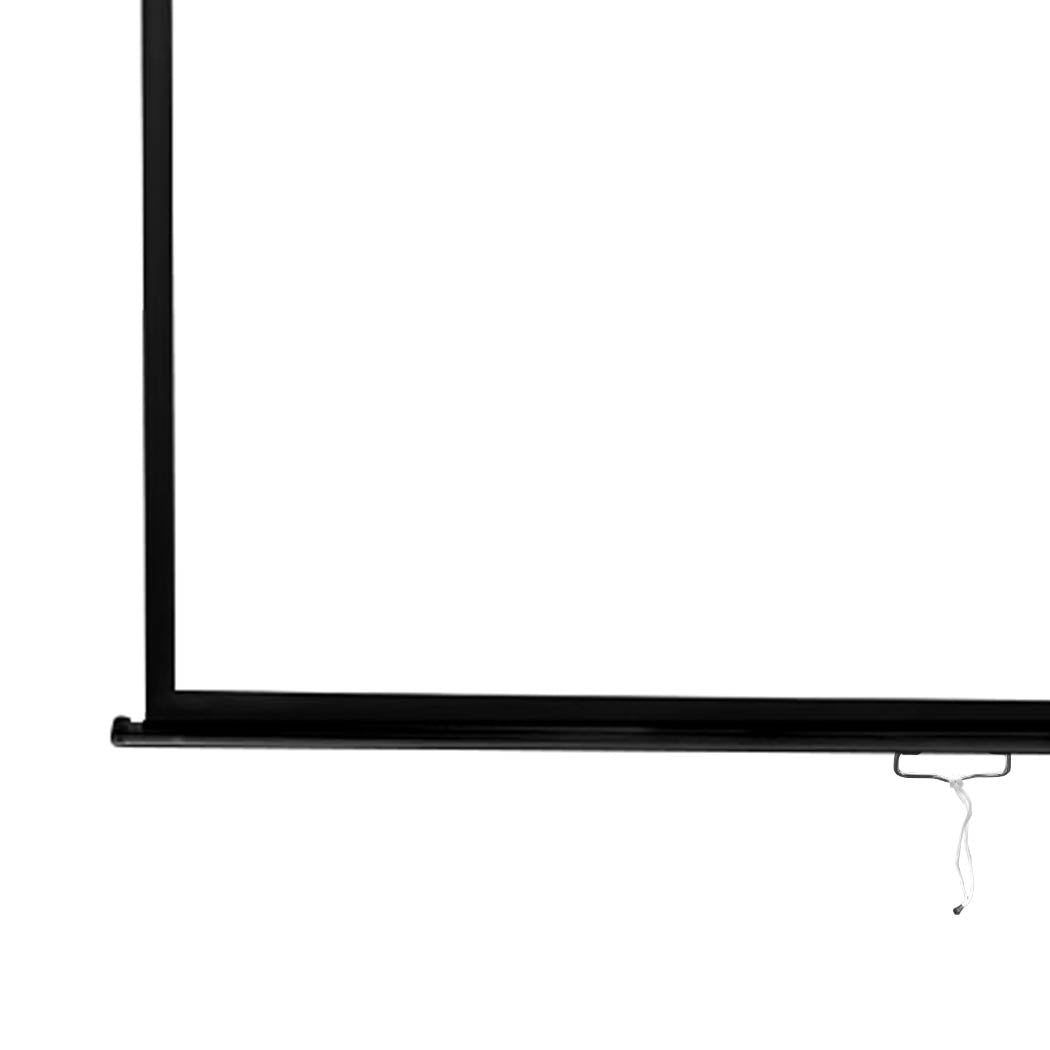 100" Projector Screen Manual Projection 3D Home Cinema Retractable 4:3 Screens