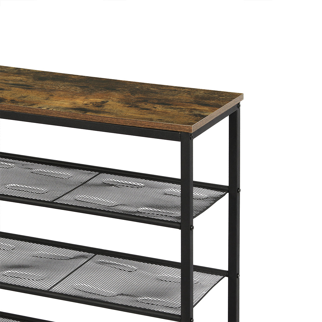 Levede 5-Tier Shoe Rack Storage Cabinet 100cm Wide-1954802690483687428