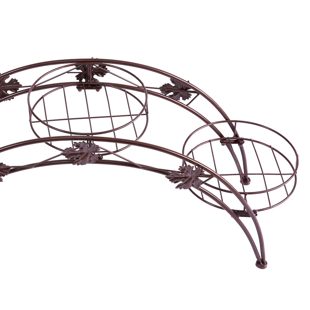 2X Plant Stand Outdoor Indoor Metal Bronze-1954802660351807492