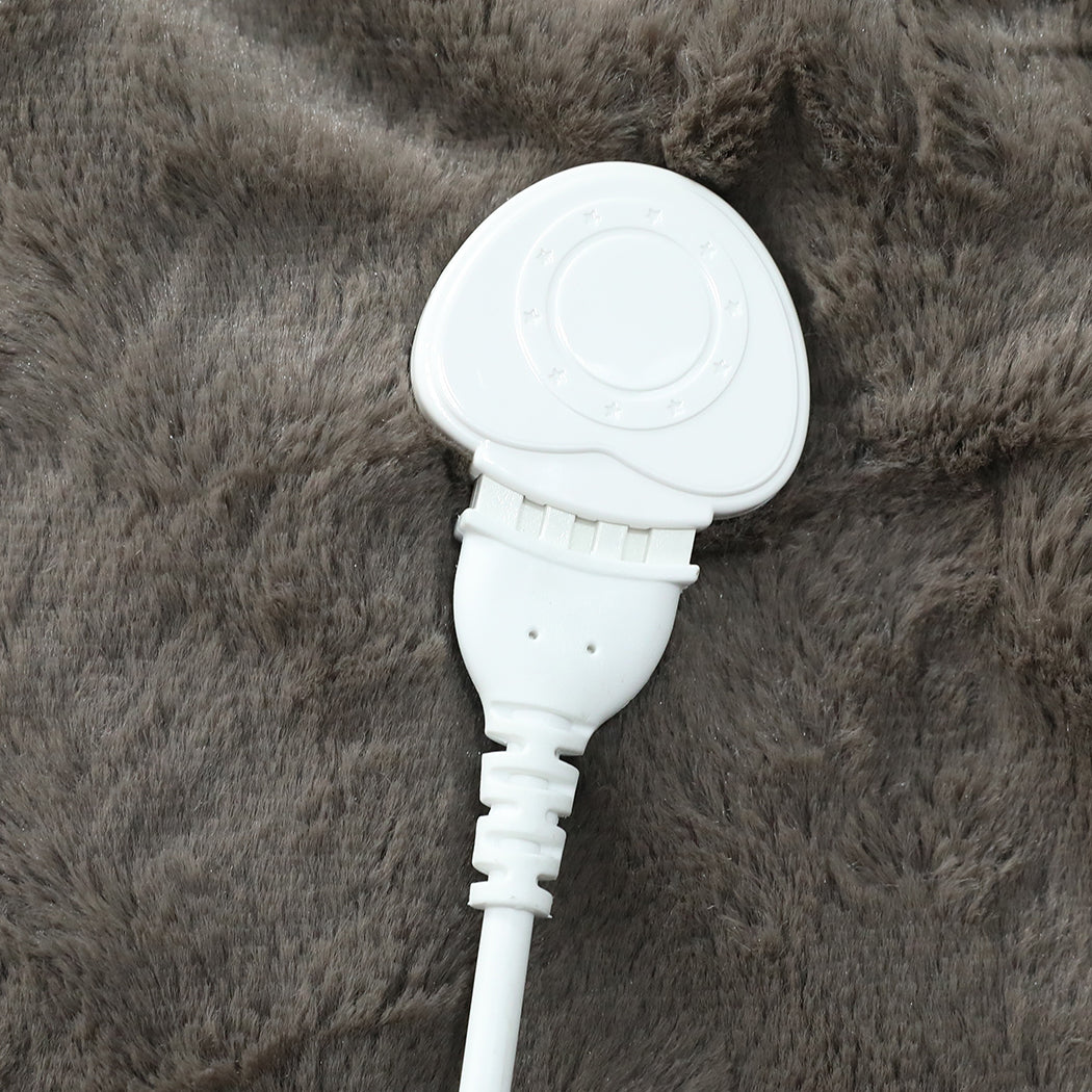 DreamZ Electric Throw Blanket Heated Timer Bedding Washable Warm Winter Plush BR-1954802343967068164