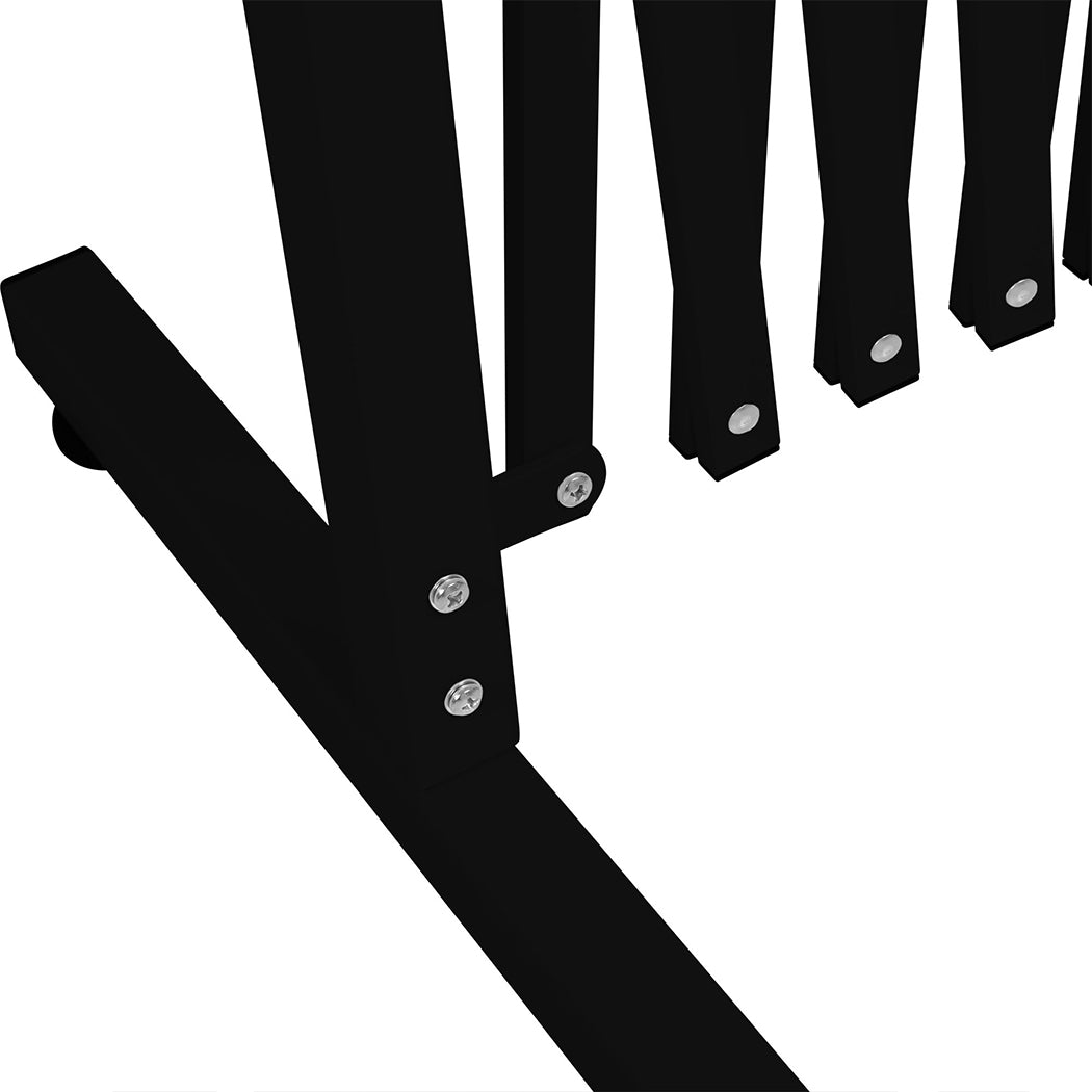 Garden Security Fence Gate Expandable Black-1954802909560573956