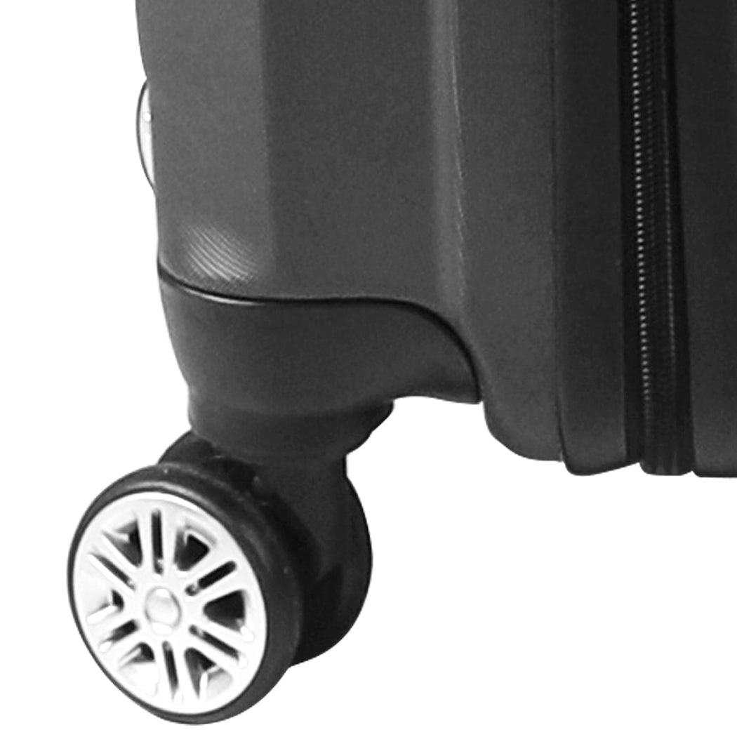Slimbridge 2pcs 20"Travel Luggage Set Dark Grey-1954802807936782340