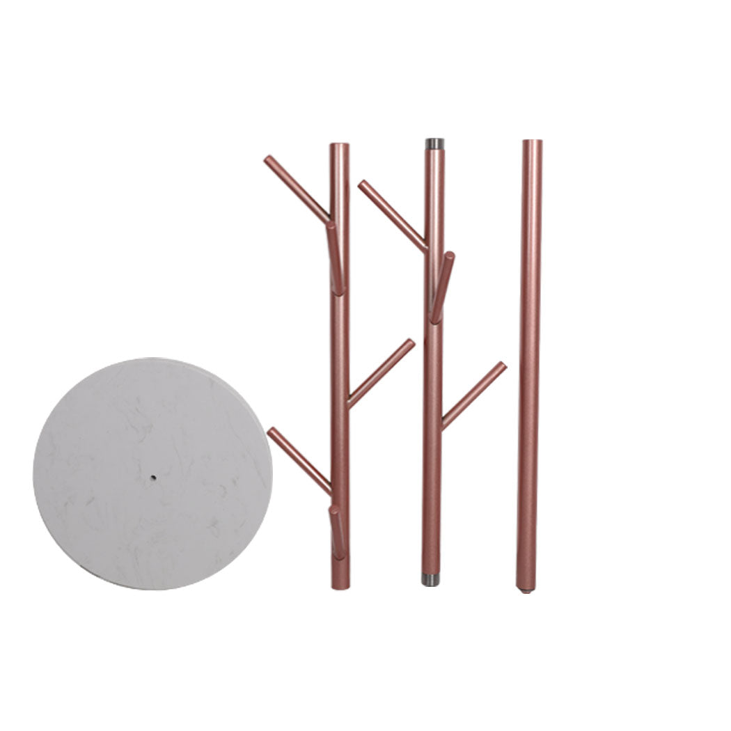 Levede Coat Rack Hat Clothes Stand Hanger Rose Gold Rose Golden-1954803010026737668