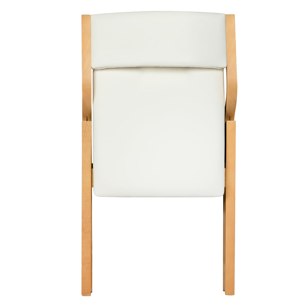 Levede 6x Dining Chairs Foldable PU Beige-1973193562451480580