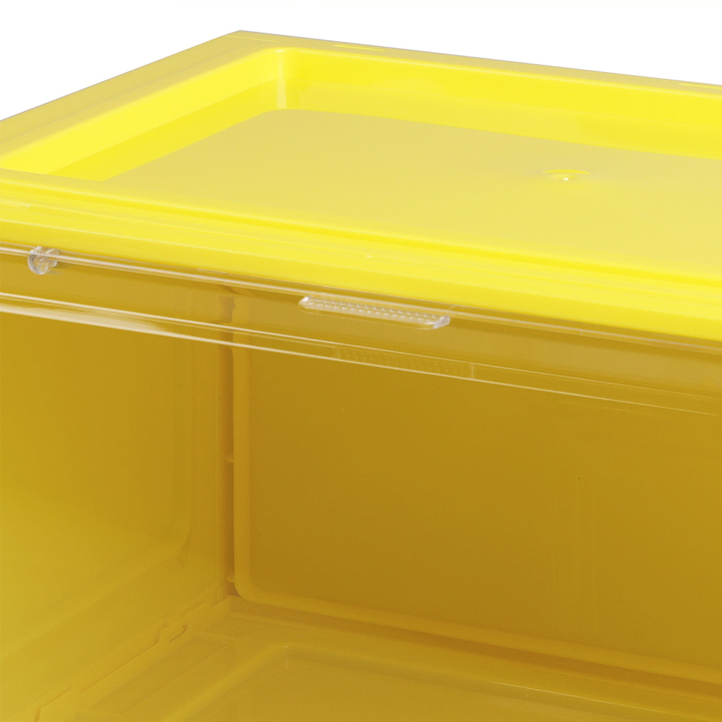 Stacked Sneaker Display Case Clear Shoe Yellow-1954802602273280004