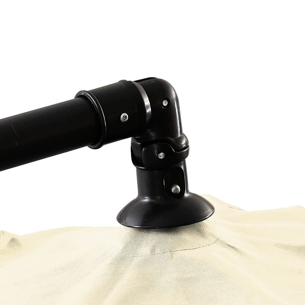 Mountview 3M Outdoor Umbrella Cantilever Beige Without Base-1954802870608072708