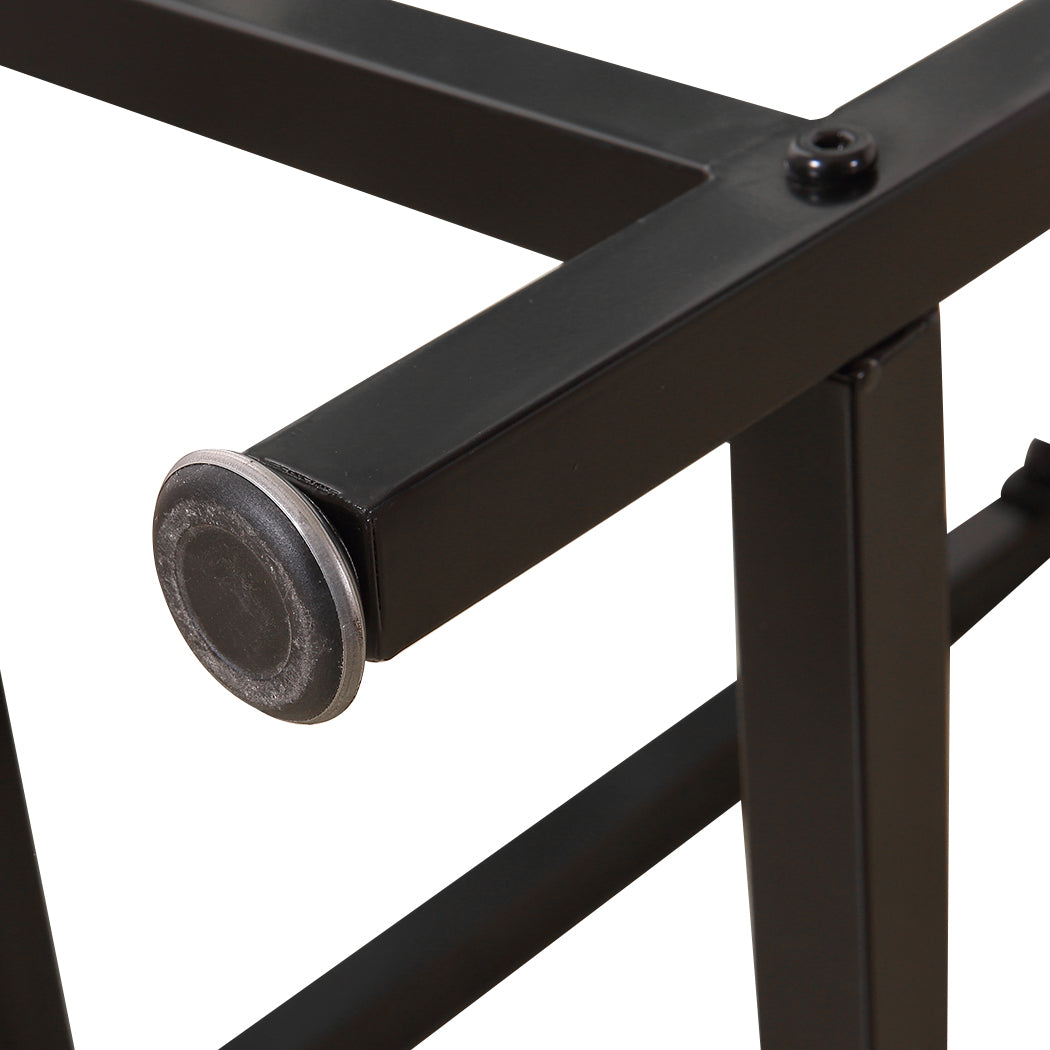 Levede 2x Industrial Bar Stools Wooden-1919892920203350020