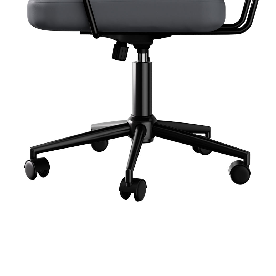 LEVEDE Ergonomic Office Chair Computer PU Grey-1954802475525607428