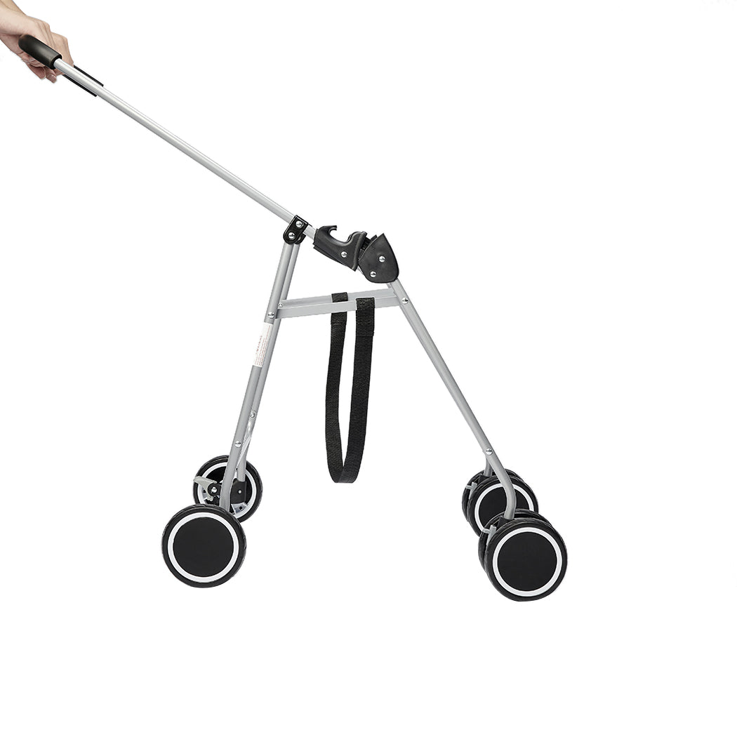 PaWz Pet Stroller Dog Cat Cage Carrier Grey-1954802513085599748