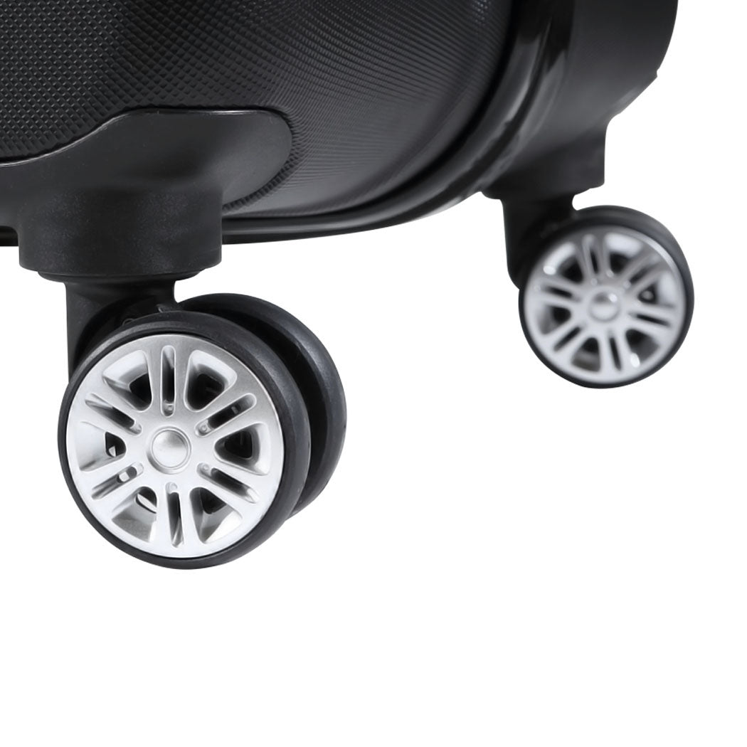 Slimbridge 20"24"28" 3PC Luggage Sets Black-1954802803767644165