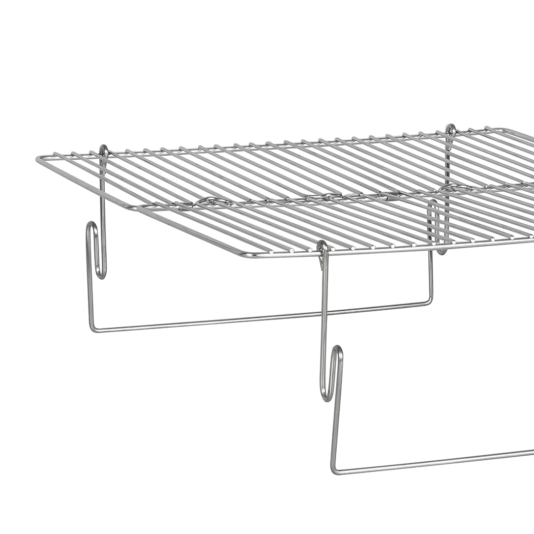 Levede Folding BBQ Portable Charcoal Grill 2-IN-1-1954802457372659717