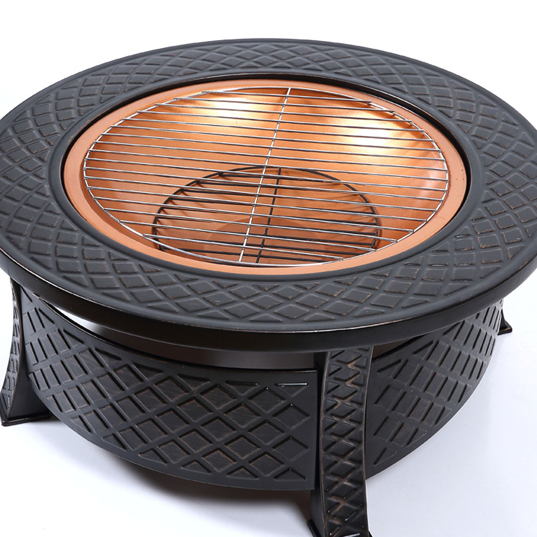 Moyasu 3 IN 1 Fire Pit BBQ Grill Pits-1910112942565756933