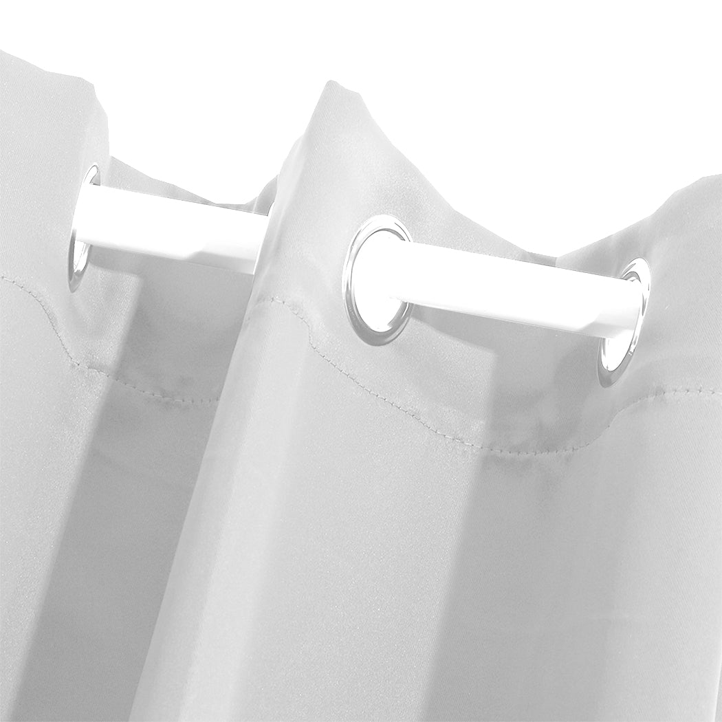 2x Blockout Curtains Panels 3 Layers Grey-1954802971963428869