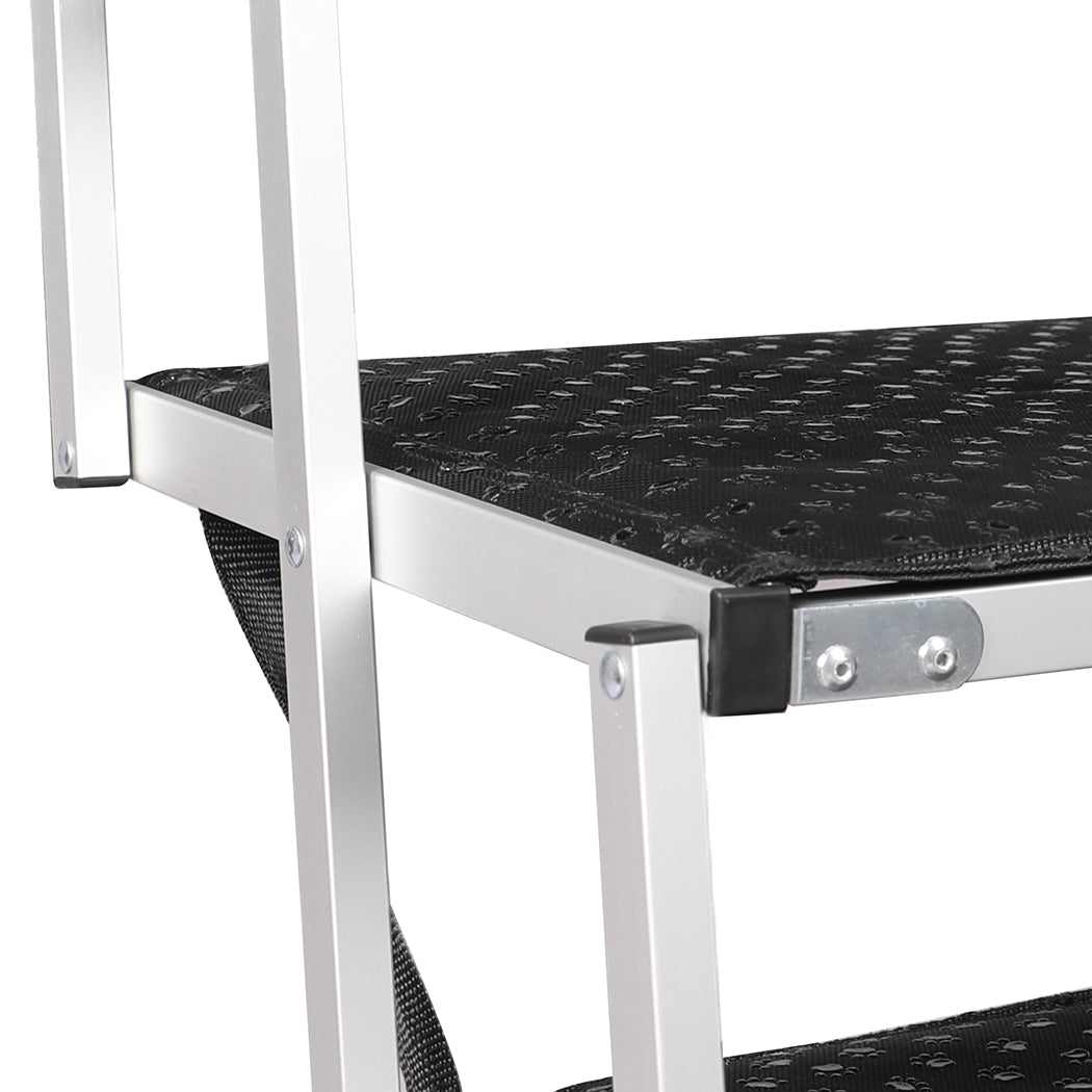 PaWz 5 Steps Dog Ramp Adjustable Height Black-1954802550364573701