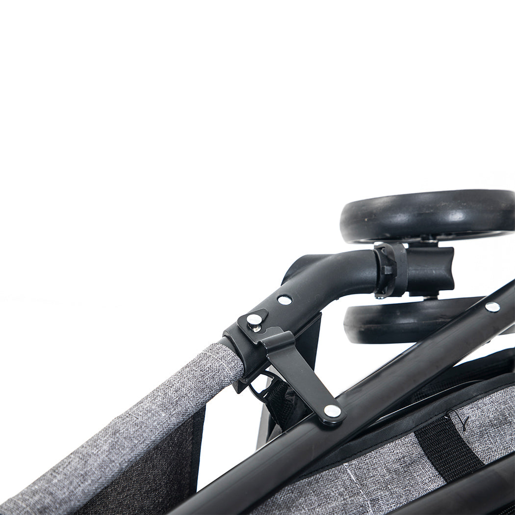 PaWz Large Pet Stroller Dog Cat Travel Grey-1954802606580830213