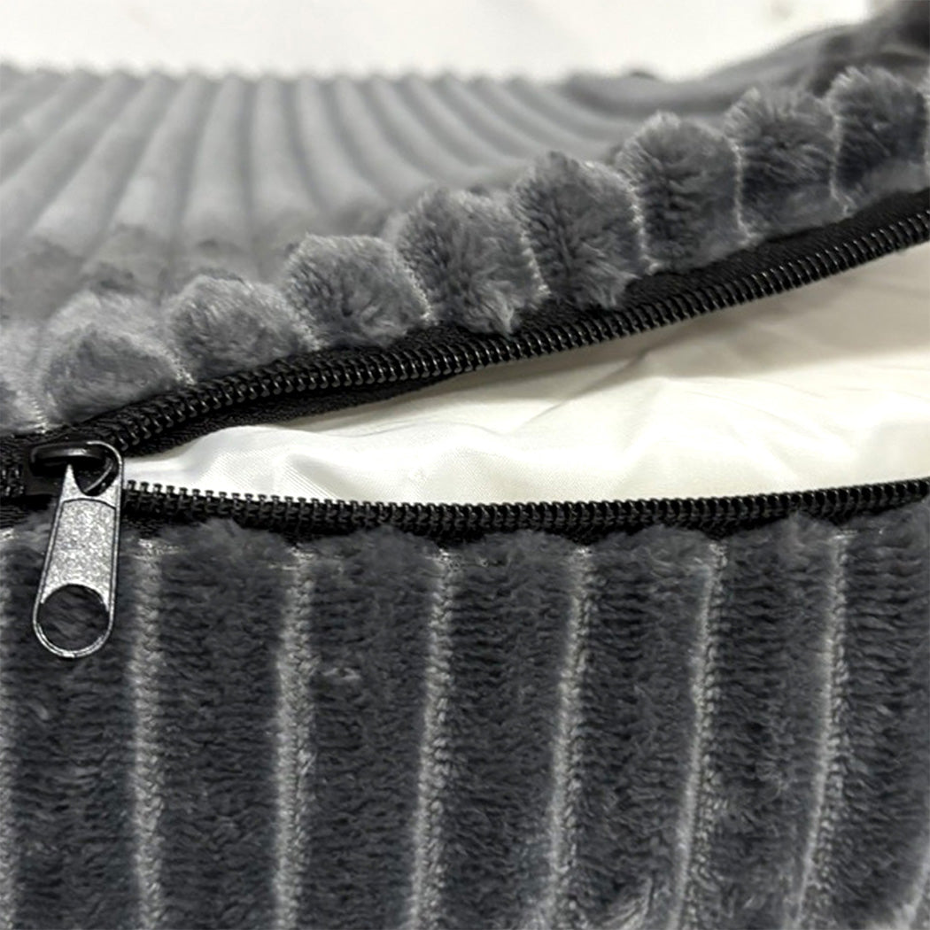 Pawz XXL Size Orthopedic Dog Bed with Corduroy Removable Cover Waterproof Washable Grey-1973193548442505221