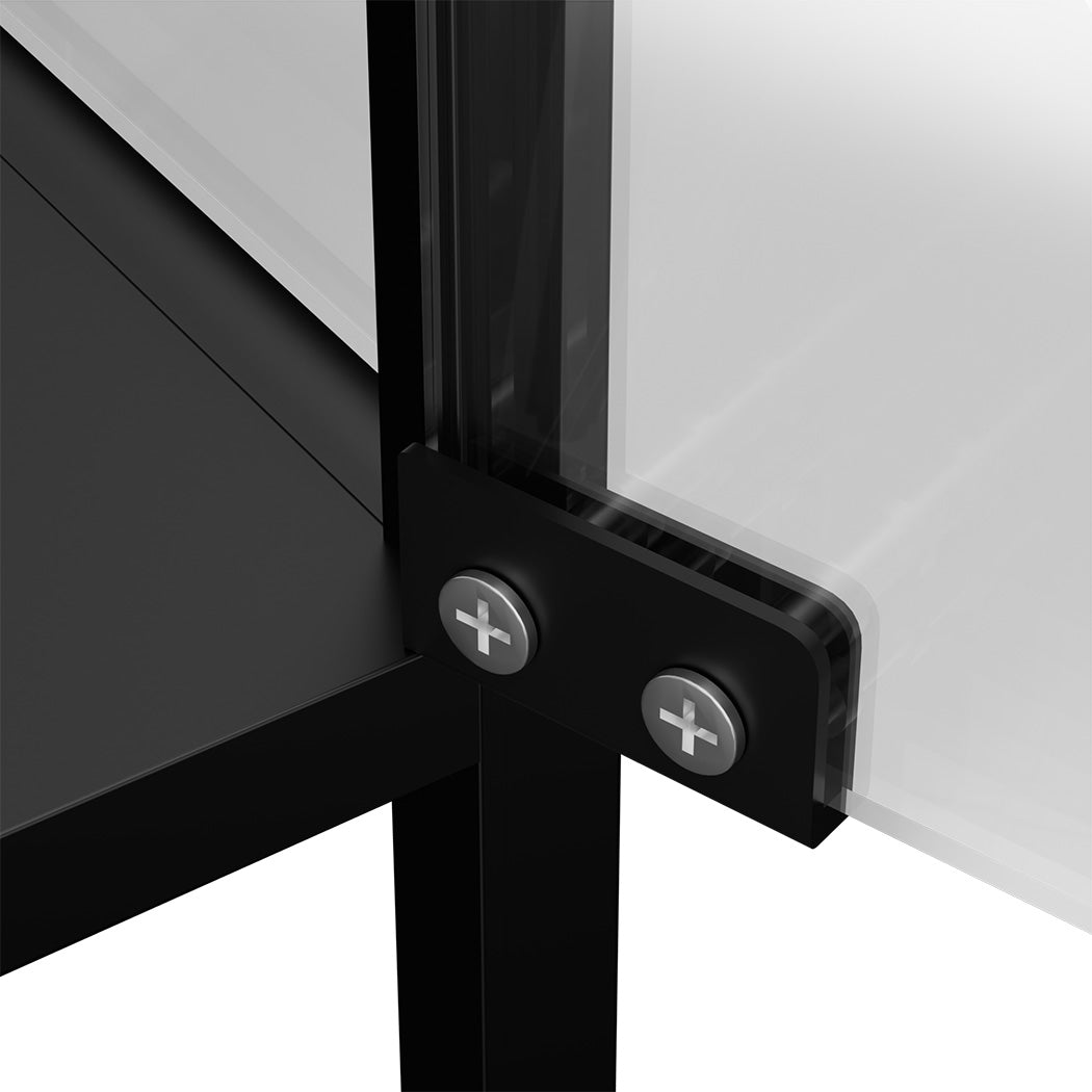 Stacked Glass Display Cabinet Steel 4 Tier 160cm-1954802409951858693