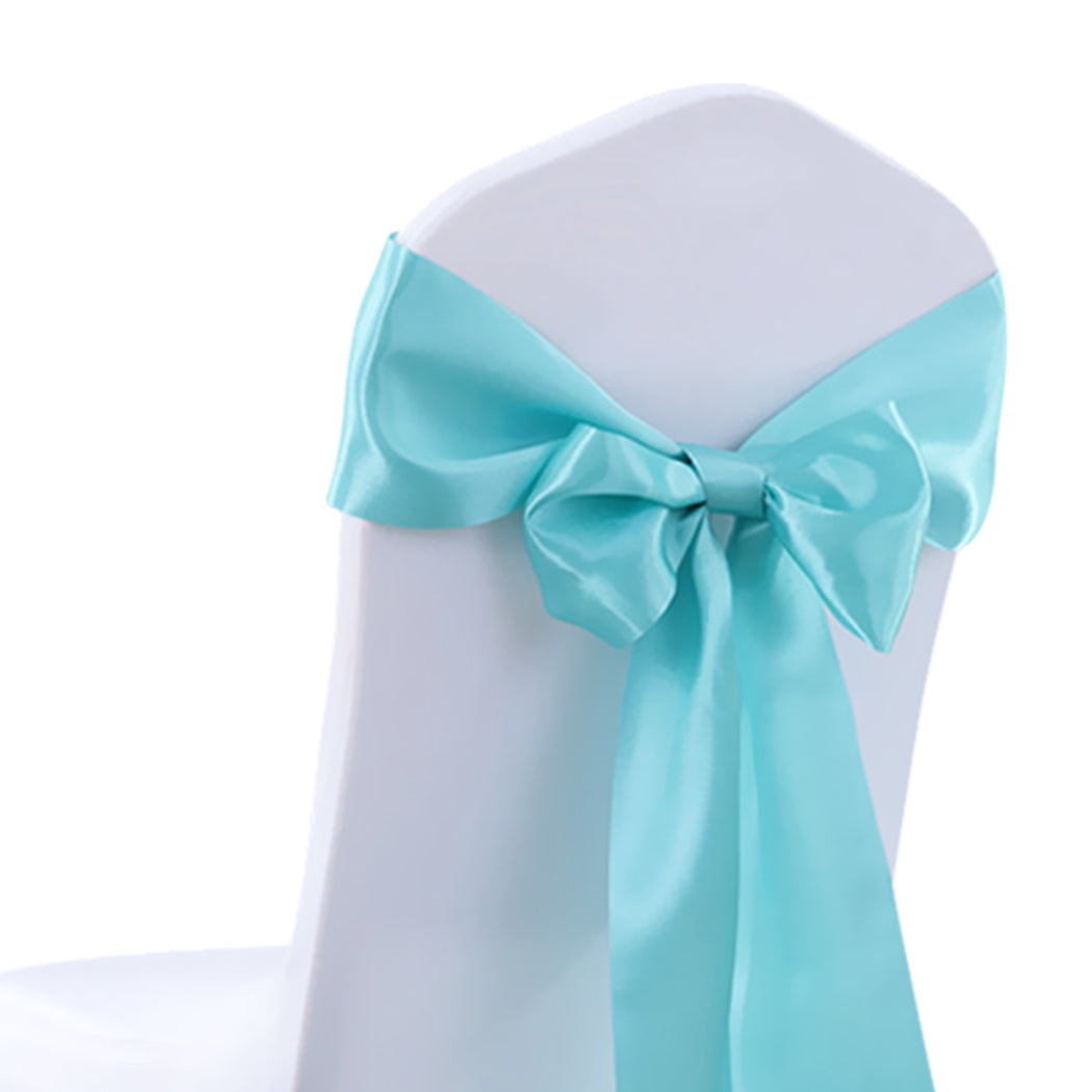 50x Satin Chair Sashes Cloth Cover Wedding Tiffany-1954802695655264261
