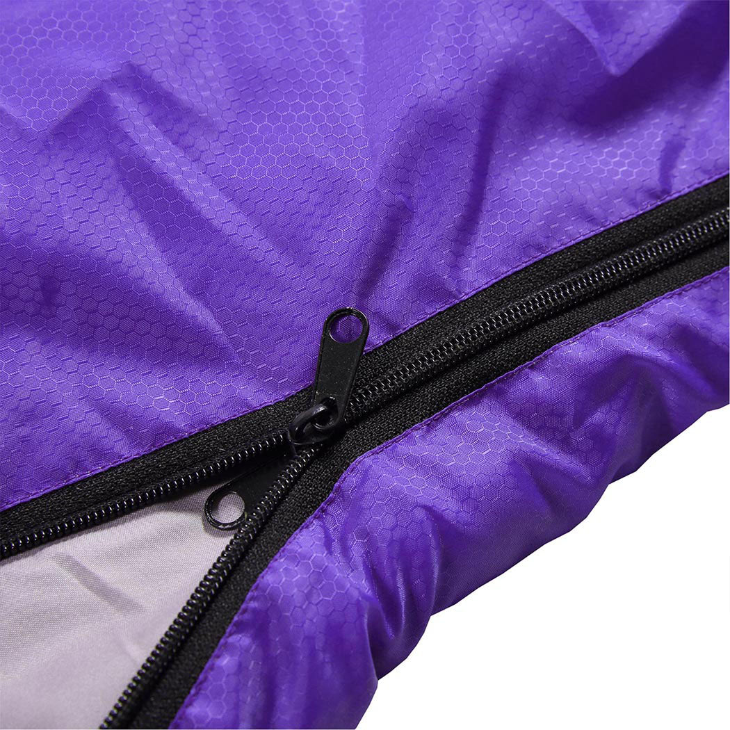 Mountview Single Sleeping Bag Bags Outdoor Purple-1954802651778650117