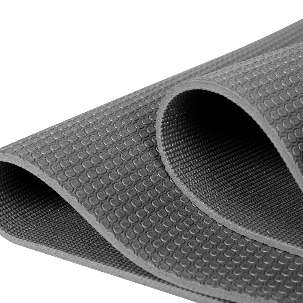 Centra Yoga Mat Non Slip 5mm Exercise Grey-1954802336169857029