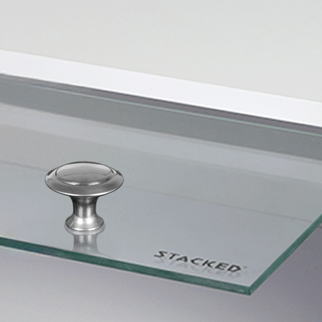 Stacked Shoes Storage Cabinet LED Sneaker Black-1910112531905646597