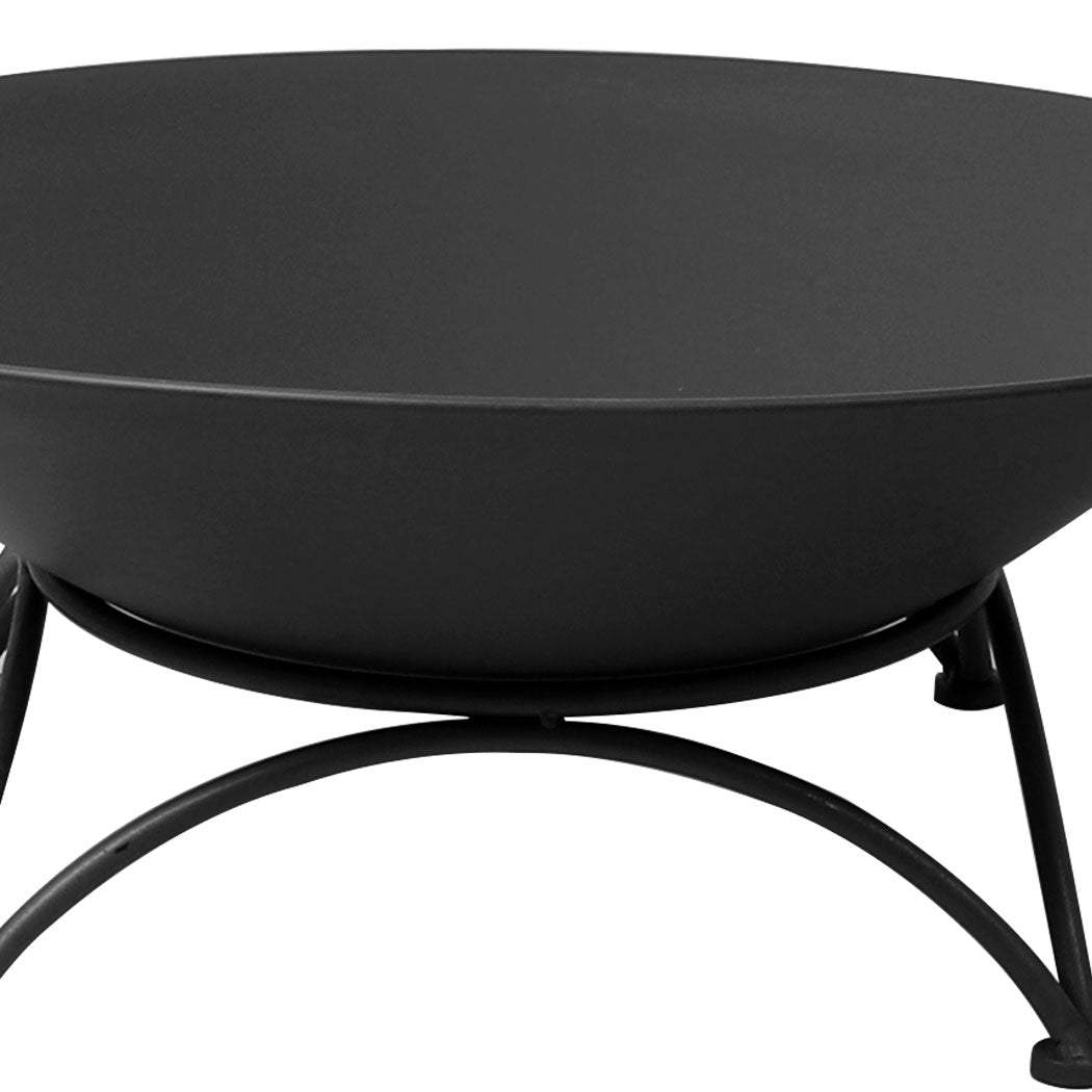 Moyasu 2IN1 Fire Pit Bowl Firepit Garden Black-1910112944331558917