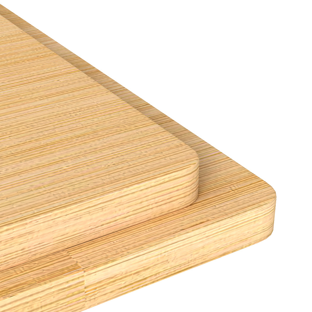Toque 8 Pcs Natural Bamboo Placemat Coaster Storage Dish-1973194190011633669