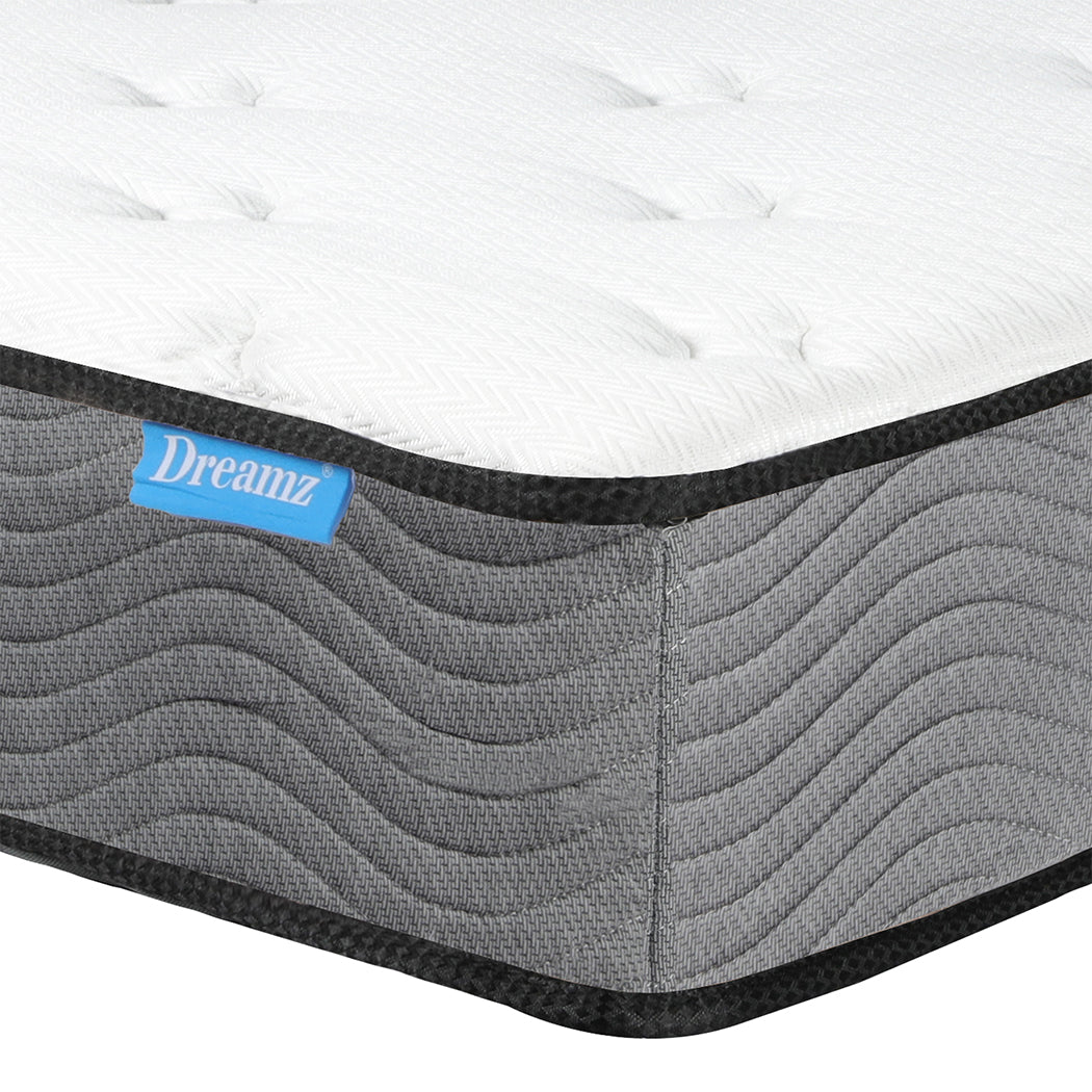 Dreamz Spring Mattress Pocket Bed Top Single-1910112886945091589
