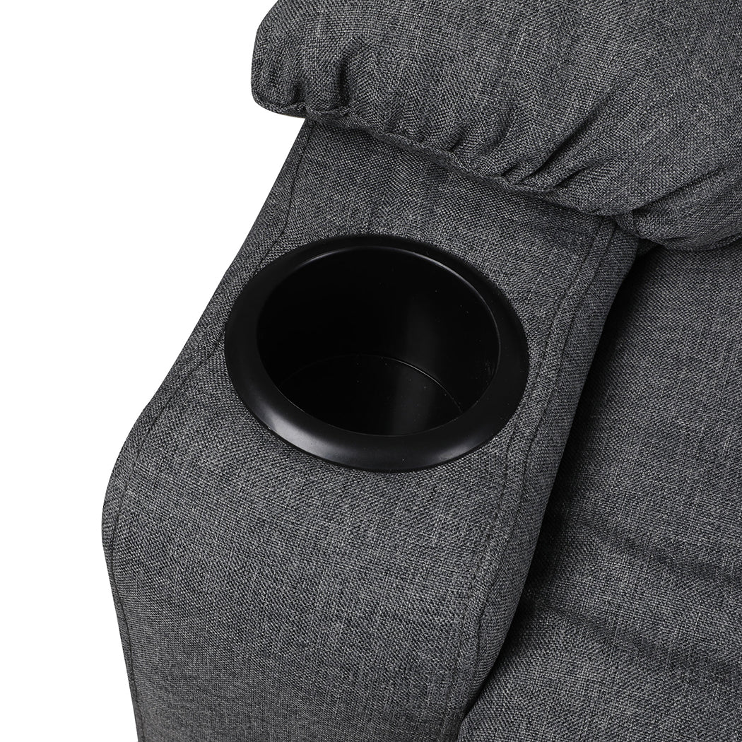 Levede Recliner Chair Electric Lift Grey-1954802888878460933